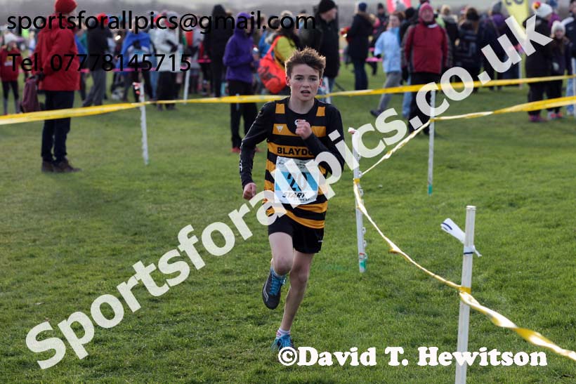 Boys under-13 North Eastern Cross Country, Redcar. Photo:  David T. Hewitson/Sports for All Pics
